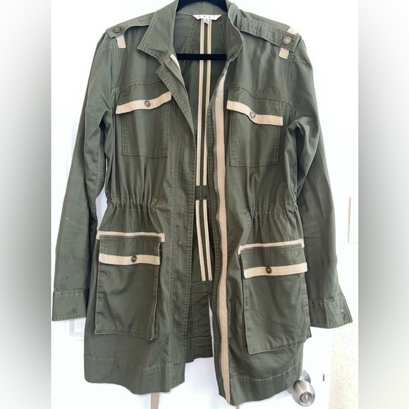 CAbi Jackets & Blazers - Cabi Anorak Zip Jacket Army Green Olive Women’s Classic Fall Light Coat